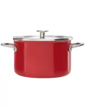 KitchenAid Cookware Gryde m. Låg Rød 3.7 liter
