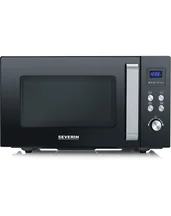 SEVERIN MW 7763 - microwave oven with grill - freestanding - black/stainless steel