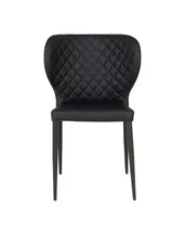 Spisebordsstol i sort kunstlæder - 1001292